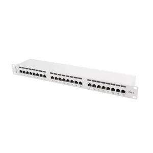 Lanberg Patch Panel 24 port 1U, cat. 6, shielded, grey