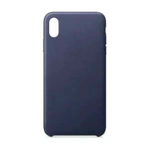 Phone case fusion accessories for Apple iPhone 12 Mini — eco leather, blue