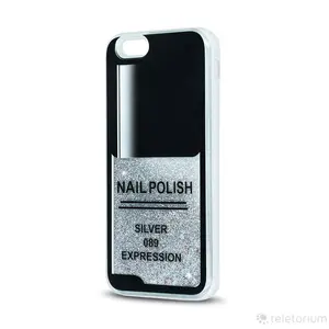 Aizsargājošs TPU korpuss ar šķidriem spīdumiem Apple iPhone 7 / iPhone 8 GreenGo — sudraba