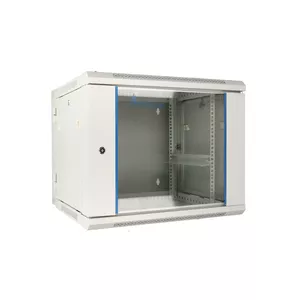 Wall mounted rack Extralink 9U 600X600 AZH Grey 60 kg capacity