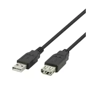 USB Cable Deltaco 00140004 5m USB A Black USB 1.1