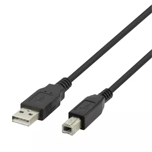 DELTACO USB-B 2.0 Cable USB-230S-K, 3 m, Black