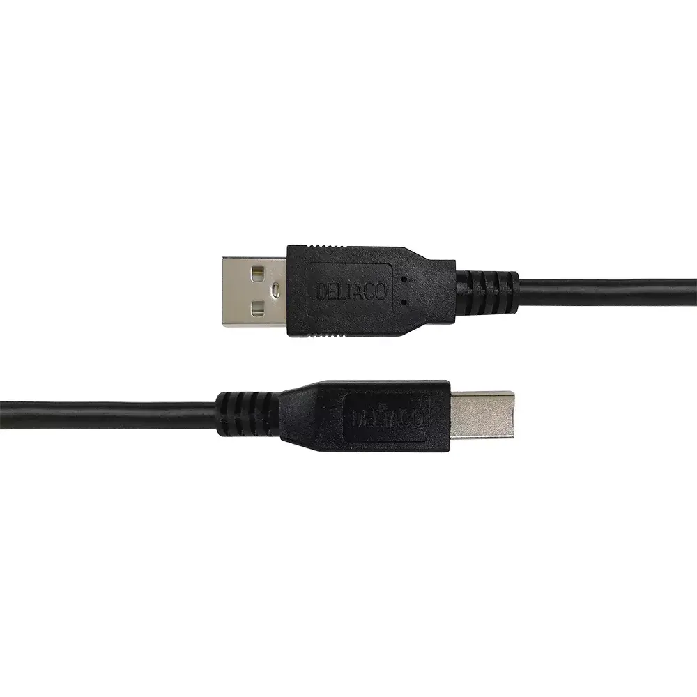DELTACO USB-B 2.0 kabelis USB-230S-K 3 m Photo 2