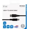 USB-B 2.0 cable DELTACO USB-210S-K 1 m Photo 3