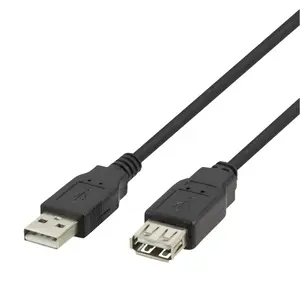 USB extension cable DELTACO USB-A male to USB-A female 3 m black