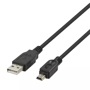 USB 2.0 Mini B cable DELTACO USB-24-K 1 m, black