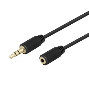 Audio cable DELTACO MM-161-K 3.5 mm gold-plated connector, 3 m, black