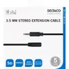 DELTACO MM-162-K 3,5 mm audio kabelis, 5 m Photo 4
