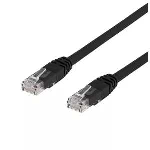 Сетевой кабель DELTACO U/UTP Cat6 RJ45 1м черный