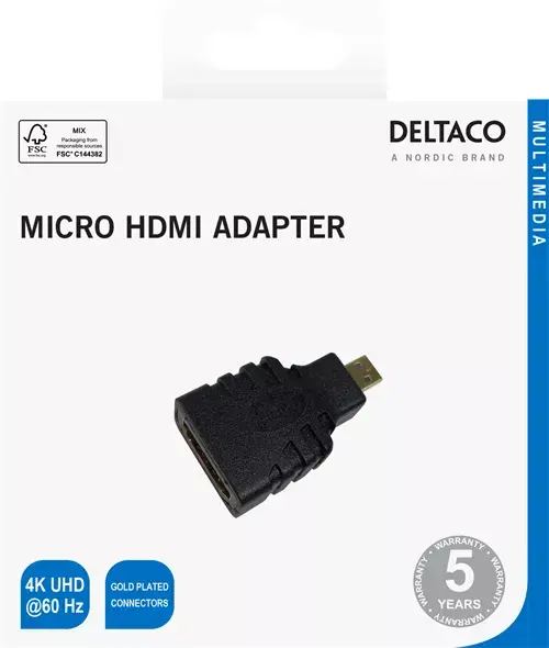 Переходник HDMI Deltaco 00100027 Photo 4