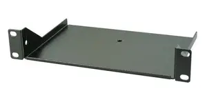 Lanview LVN241011-10 10-inch rack shelf, 1U rack capacity, 20 kg maximum weight capacity, black