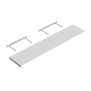 Настенная полка VELANO FS 118/24, белая, 1180x235 мм