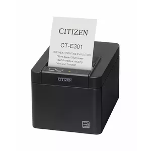 Termālais čeku printeris Citizen CT-E301 203 dpi (8 punkti/mm) USB ar automātisko griezēju, melns