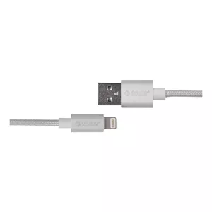 USB-A to Lightning Cable ORICO LTF-10-V1-SV-BP, nylon braided, grey, 2.4A