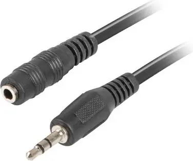 Lanberg CA-MJFJ-10CC-0030-BK Audio pagarinātājs 3.5mm