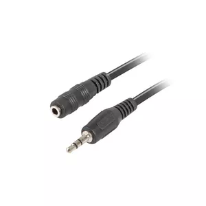 Audio cable Lanberg CA-MJFJ-10CC-0050-BK 5m 3.5mm Black