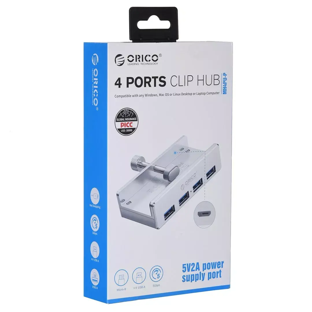 ORICO USB-хаб MH4PU-P-SV-BP — 4 порта USB-A 3.0 Photo 8