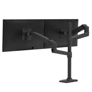 Ergotron LX Series LX Dual Stacking Arm Tall Pole Matte Black 40" Desk Clamp 20kg