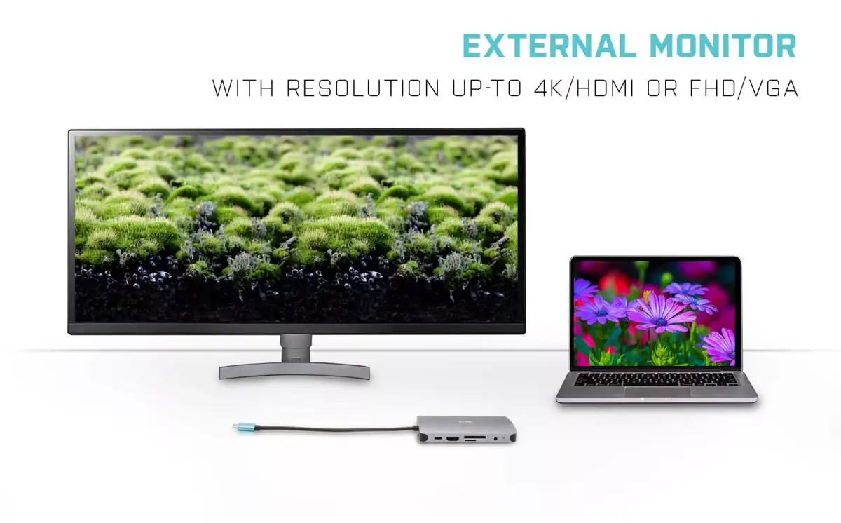 ITEC i-tec Metal USB-C Nano Dock HDMI/VGA ar LAN, 77 W Photo 10