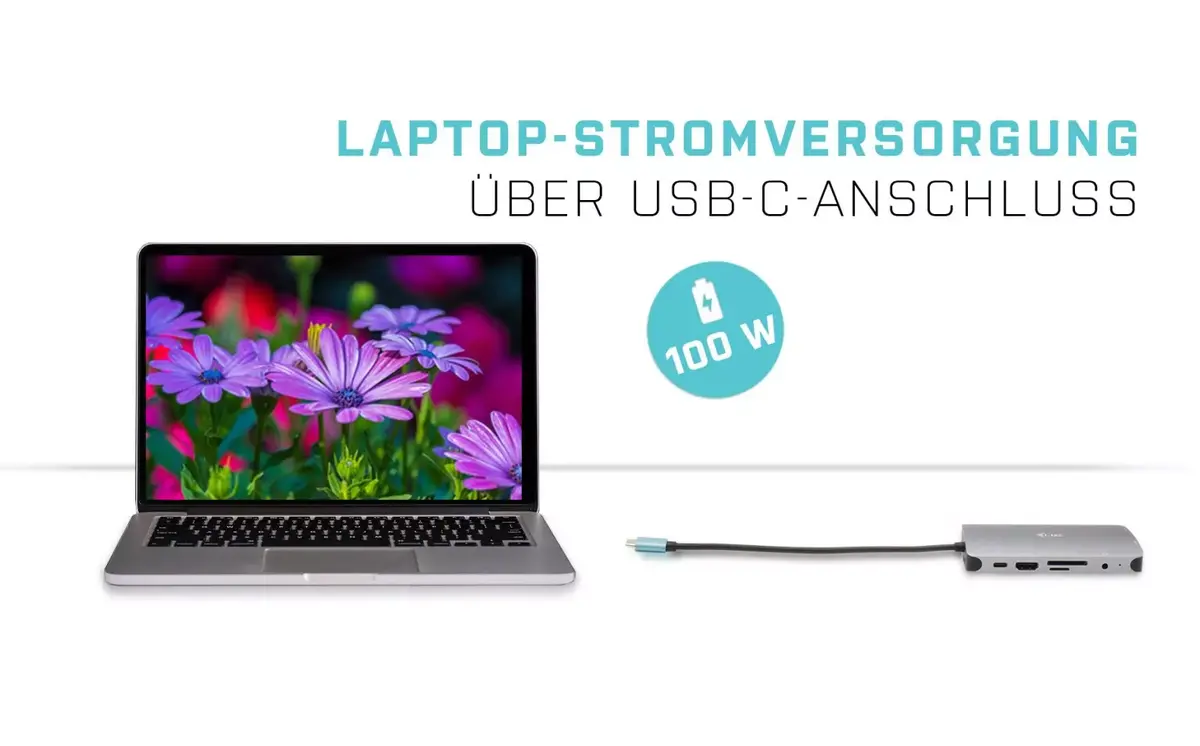 ITEC i-tec Metal USB-C Nano Dock HDMI/VGA ar LAN, 77 W Photo 14