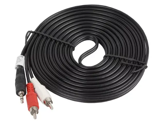 LANBERG 3,5 мм → 2×RCA аудио кабель, 5 м Photo 2