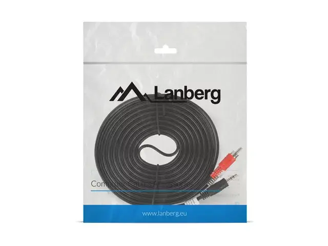 LANBERG 3,5 мм → 2×RCA аудио кабель, 5 м Photo 3
