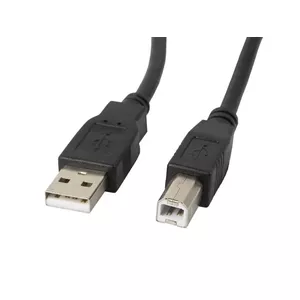 Lanberg CA-USBA-11CC-0018-BK USB kabelis 1,8 m USB 2.0 USB B Melns