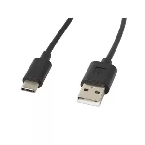 USB cable LANBERG CA-USBO-10CC-0018-BK USB 2.0, USB A (male) to USB C (male), 1.8 m, black
