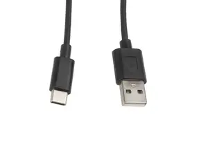 USB datu kabelis LANBERG CA-USBO-10CC-0010-BK — USB A uz USB C, USB 2.0, 1 m, melns