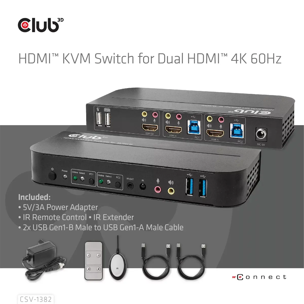 KVM переключатель CLUB3D CSV-1382 Photo 6