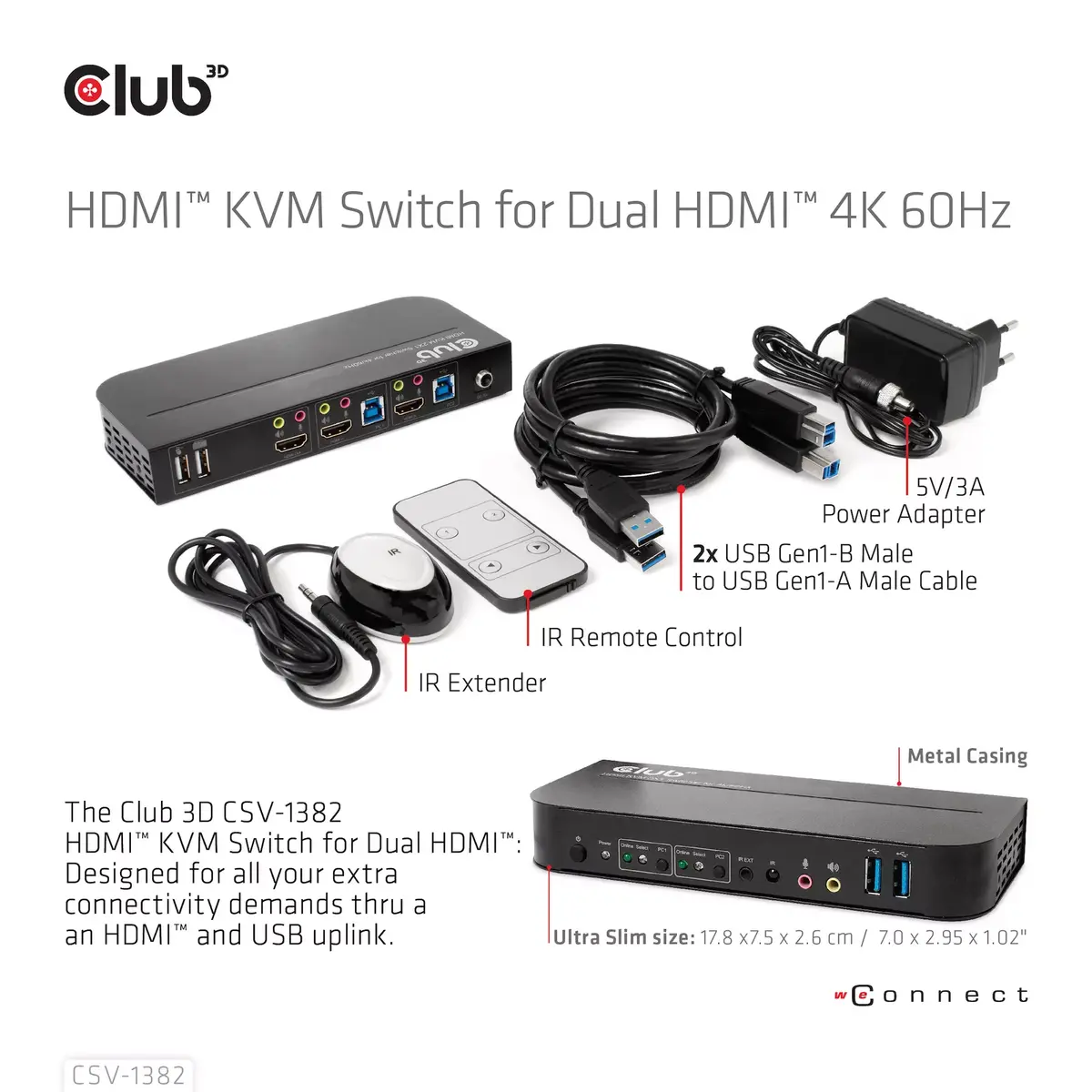 KVM переключатель CLUB3D CSV-1382 Photo 8