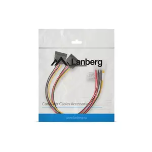 Iekšējais barošanas kabelis Lanberg CA-HDSA-11CU-0030 0.3 m Molex SATA