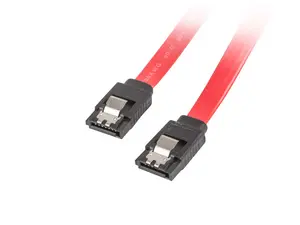 Lanberg SATA III kabelis SATA 7-pin uz SATA 7-pin 0.5 m Sarkans Female/Female