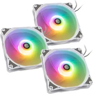 Cooling fan BitsPower Notos RGB PWM 120mm white, 3-pack