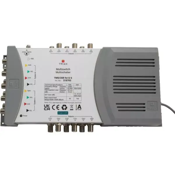 Satelīta multiswitch Triax TMS/CKR 9x12 S Photo 4
