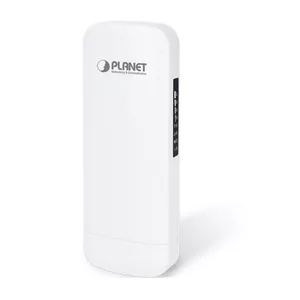 Tabletop wireless router PLANET WBS-512AC — Wi‑Fi 5 (802.11ac) up to 900 Mbps, Gigabit Ethernet, 2x RJ‑45, IP55 white