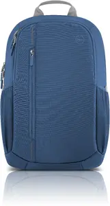 Dell EcoLoop Urban Backpack for up to 15-inch laptops, blue recycled plastic notebook backpack with shoulder strap
