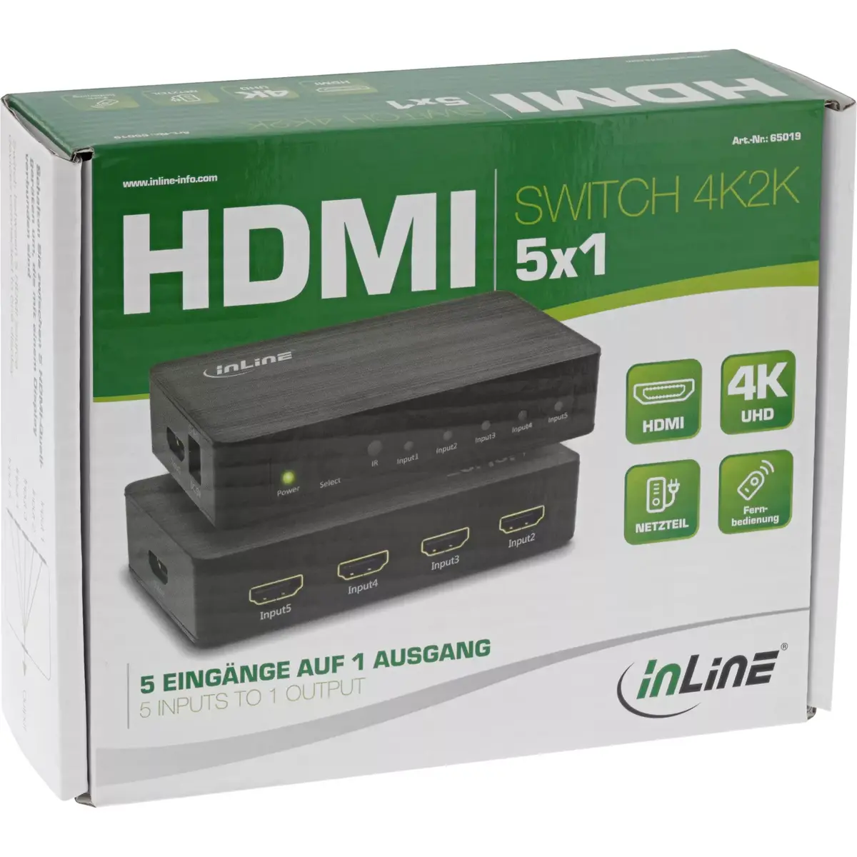 InLine HDMI Switch 5 port 4K2K@60Hz Photo 6