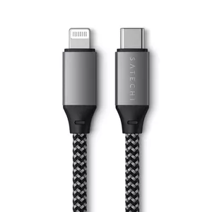Satechi ST-TCL10M USB cable 0.25 m USB C USB C/Lightning Black Grey