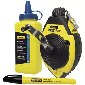 Chalk Line Kit STANLEY FATMAX 30 m, plastic casing, black/yellow (0-47-681)