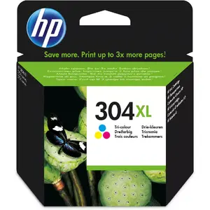 Картридж HP 304XL трицветный, повышенной ёмкости, краситель, 7 мл, ≈300 стр.