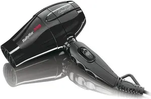 Фен BABYLISS BAB5510E, 1200 Вт, керамический корпус, 2 скорости, насадки-концентратор и диффузор, шнур 1,8 м, черный