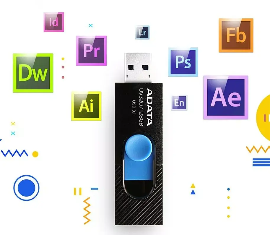 USB flash drive ADATA 128 GB UV320 Photo 4