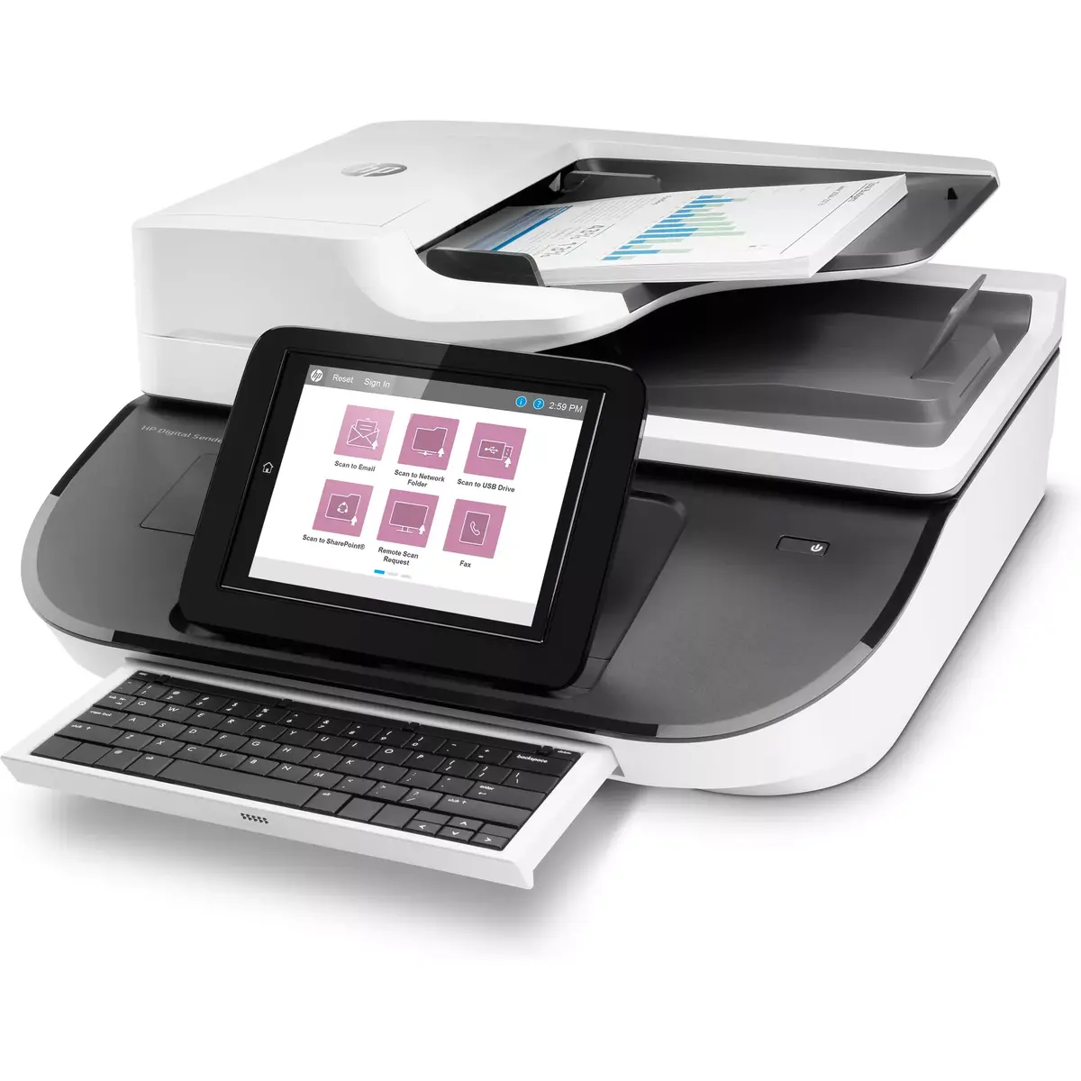 Plakanā un ADF skeneris HP Flow 8500 fn2 Photo 4