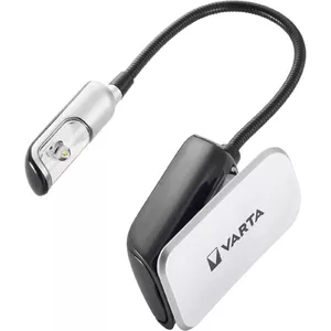 Clip flashlight Varta 16618 Black Silver