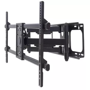 Wall TV Mount MANHATTAN 461290 Full Motion for 37–75" TVs, VESA 200x200–800x400, 75 kg capacity, Black