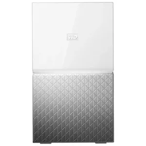 Western Digital MY CLOUD HOME Duo personālās mākoņu datu glabāšanas ierīce 6 TB Ethernet/LAN savienojums Sudrabs, Balts