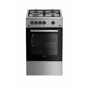 Beko CSG42011FX plīts Brīvi stāvoša plīts Silver Gāze