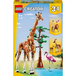 LEGO Creator 3-in-1 buildable safari wild animals set 31150 — 780 pieces, height 300 mm, age 9+