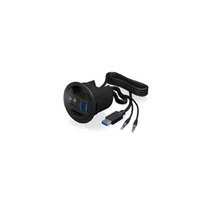 Розетка ICY BOX IB-HUB1404A Черная